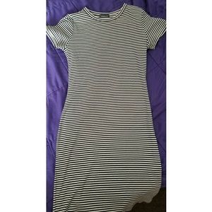 Striped T shirt dress